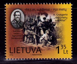 Lithuania 995 MNH - Uprising of 1863 (2013)