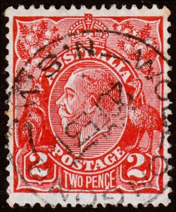 Australia Scott 71b, Die I, Red (1930) Used F-VF M