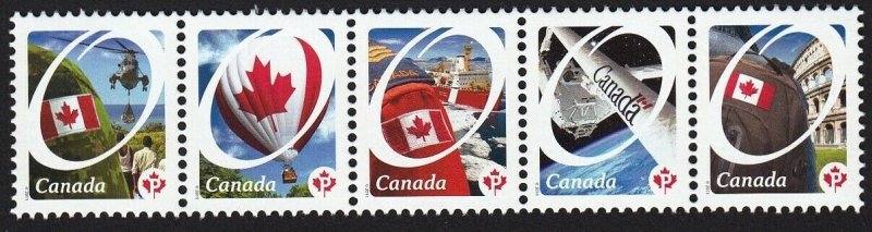 CANADIAN PRIDE = Strip of 5 = Canada 2011 #2418a-e MNH from S/S