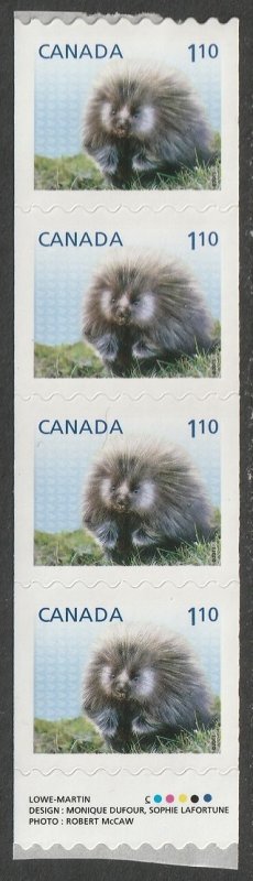 Canada 2013 Sc 2605i starter strip of 4 MNH**