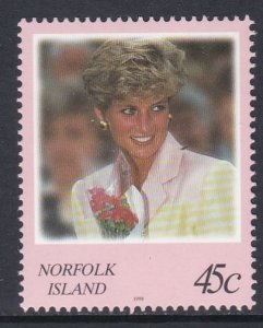 644 Norfolk Islands Princess Diana MNH