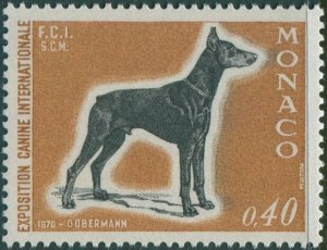 Monaco 1970 SG976 40c Dobermann MNH