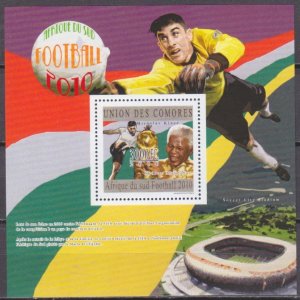 2010 Comoro Islands 2858/B600 2010 World championship on football South Africa 1