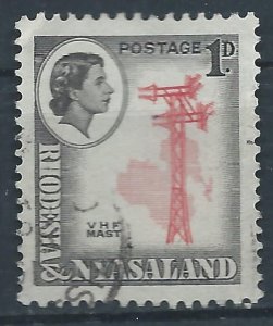 Rhodesia & Nyasaland 1959 - 1d VHF mast - SG19 used