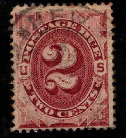 USA Scott J16 Used Postage Due nice centering perf tips toned Red Brown color