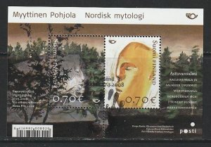 2008 Finland - Sc 1311 - used VF - Souvenir Sheet - Mythical Places