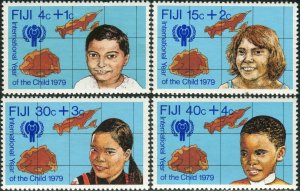 Fiji 1979 MNH Stamps Scott B7-10 UNICEF Year of Children Map