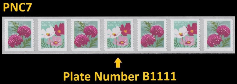 US 5665a Butterfly Garden Flowers Nonprofit Org 5c PNC7 B1111 MNH 2022 