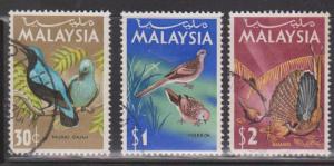 MALAYSIA Scott # 21, 24-5 Used - Birds