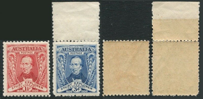 Australia 104-105,MNH.Michel 91-92. Capt Charles Sturt,1930.Murray River.