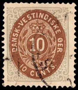 Danish West Indies Scott 10 Used.