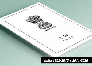 PRINTED INDIA 1852-2010 + 2011-2020 STAMP ALBUM PAGES (474 pages)