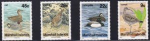 US 430-33 Trust Territories Marshall Islands NH VF 9¢/45¢ Birds