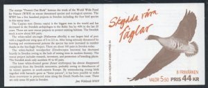 Sweden Sc 2100a 1994 WWF Fauna stamp booklet pane in booklet mint NH