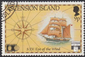 Ascension 1992 used Sc #536 9p STV Eye of the Wind Discovery of America 500th