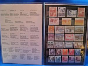 DENMARK STAMP YEAR SETS - 1972, 1974, 1981, 1982, 1983   mnh   (GG)