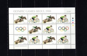 Ireland 713a Olympic 1988 VF Mini Sheet LP