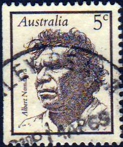 Australia 1969 Sc#448, SG#434 5c Albert Namatjira Painter USED.