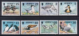 Jersey 825-832 Birds MNH VF