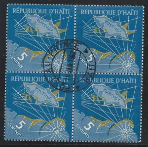 HAITI SC# 475 B/4 VF/CTO 1961