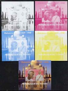 Chad 2009 Mahatma Gandhi #3 individual deluxe sheet - the...