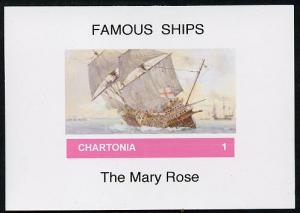 Chartonia (Fantasy) Famous Ships - Mary Rose imperf delux...