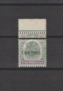 MALAYA/NEGRI SEMBILAN 1900 SG 15 MNH Cat £120