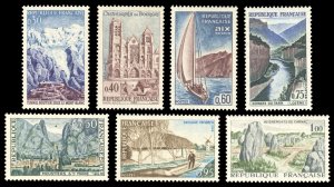 France 1965 Scott #1124-1130 Mint Never Hinged