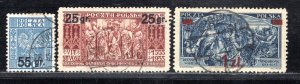 POLAND SC# 284-86 FVF/U