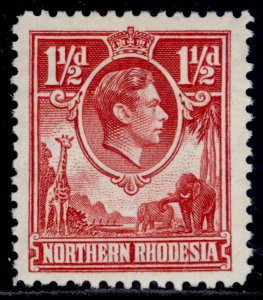 NORTHERN RHODESIA GVI SG29, 1½d carmine-red, M MINT. Cat £50.