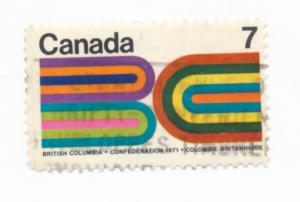 Canada 1971  Scott 552 used - 7c, British columbia