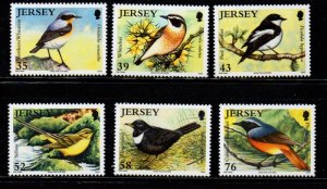 Jersey Sc 1342-7 2008 Migrating Birds stamp set mint NH