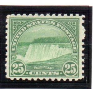 Scott # 699 Niagra Falls  1931 25 Cents Mint & Never Hinged