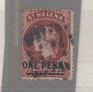 St Helena QV 1870 1d On 6d SG27 FU JK7939