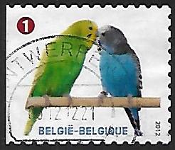 Belgium # 2567 - Pets - Parakeets - used  [BR9]