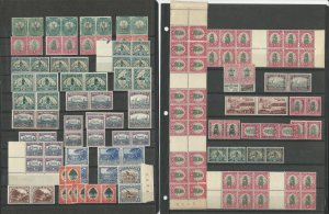South Africa Stamp Collection, Mint Lot of Pairs & Blocks, Huge Cat Value