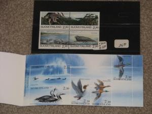 Finland Endangered Species Scott# 960, Water Birds- 925a Booklet, MNH