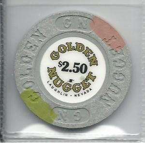 $2.50 Casino Chip, Golden Nugget, Laughlin