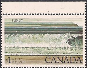 Canada #726 1 Dollar Bay of Fundy Na Park mint OG NH XF+ XXF