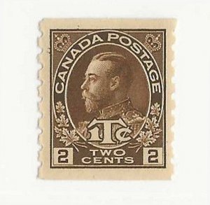 Canada Sc#MR7 2c brown coil single War Tax NH