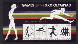 Antigua Sc# 3186 MNH Summer Olympic Games 2012 (M/S)