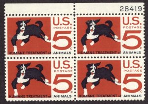 United States Scott #1307 Numbered Block (4) UNUSED VLH OG. Nice set.