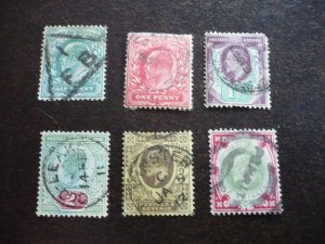 Stamps - Great Britain - Scott# 127-130,132,138 - Used Part Set of 6 Stamps