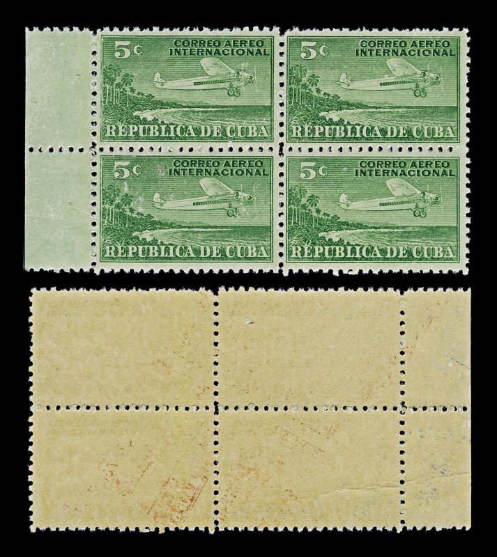 4535: Cuba SG376 Correo Aereo Internacional Part Set. 1931. Sc# C4 Mi80 MNH M...