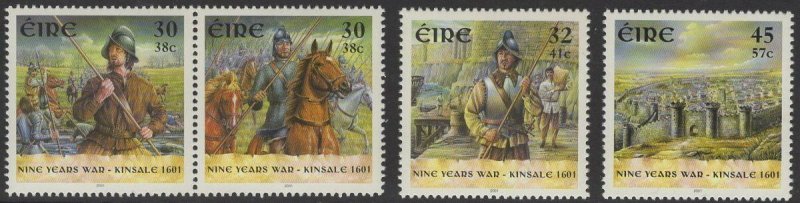 IRELAND SG1432/5 2001 400TH ANNIVERSARY OF BATTLE OF KINSALE MNH