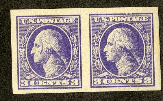 US 535 MNH PAIR VF TYPE IV NATURAL GUM SKIPS SCV $37.50 BIN $15.00