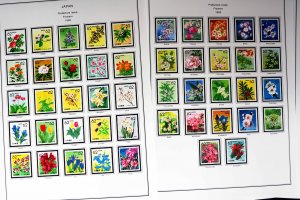 COLOR PRINTED JAPAN PREFECTURES [FURUSATO] 1989-2007 STAMP ALBUM (77 ill.pages)