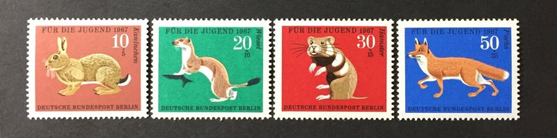 Germany-Berlin 1967 #9nb45-8, Wholesale lot of 5, MNH, CV $8.25