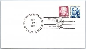 US SPECIAL EVENT COVER DWIGHT D. EISENHOWER 1890 - 1969 AT SENECA FALLS NY 1976