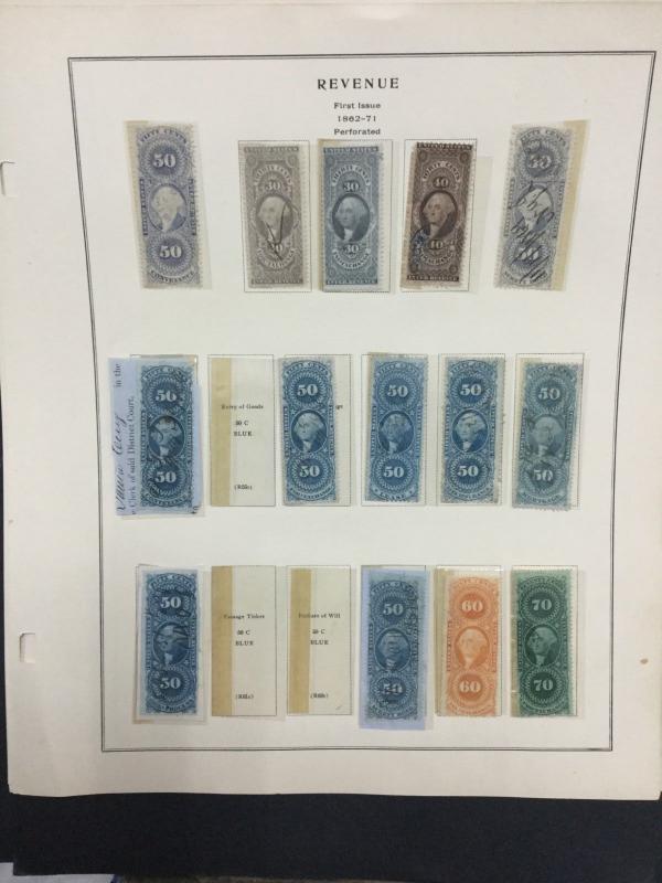 MOMEN: US # REVENUES COLLECTION ON (8) ALBUM PAGES $ #9060
